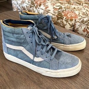 SK8-HI REISSUE ZIP SUEDE/CANVAS SHOE SIZE 9.0
